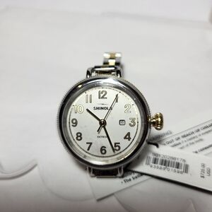 Shinola Silver and Gold Watch. Without Pack. New. # 293